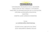 UNIVERSIDAD PEDAGÓGICA DE EL SALVADOR DIRECCIÓN DE POST GRADOS Y EXTENSIÓN MAESTRÍA EN ADMINISTRACIÓN DE LA EDUCACIÓN CÁTEDRA SUPERVISIÓN EDUCATIVA MAESTRO: