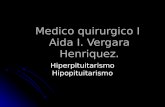 Medico quirurgico I Aida I. Vergara Henriquez. Hiperpituitarismo Hipopituitarismo.