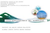 CICLO BIOGEOQUÍMICO DEL HIDRÓGENO UNIVERSIDAD MAYOR DE SAN ANDRÉS FACULTAD DE INGENIERÍA INGENIERÍA AMBIENTAL PLANIFICACIÓN Y CONTROL DE LA CONTAMINACIÓN.