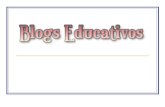 BLOGS EDUCATIVOS ¿Qué es un blog? Estructura de un blog La blogosferaEdublogs Blogs personales Blogs Colaborativos Blogs de Centros Blogs de Alumnos Blogs.