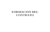 FORMACION DEL CONTRATO. El Consentimiento Base legal Art. 1373 “El contrato queda perfeccionado en el momento y lugar en que la aceptación es conocida.