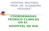 HOSPITAL NACIONAL “PROF. DR. ALEJANDRO POSADAS ” COORDENADAS TEORICO CLINICAS EN EL HOSPITAL DE DIA.