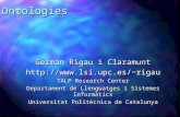 German Rigau i Claramunt rigau TALP Research Center Departament de Llenguatges i Sistemes Informàtics Universitat Politècnica de.