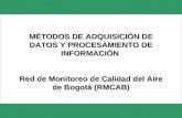 MÉTODOS DE ADQUISICIÓN DE DATOS Y PROCESAMIENTO DE INFORMACIÓN Red de Monitoreo de Calidad del Aire de Bogotá (RMCAB)