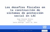 Panorama fiscal de América Latina y el Caribe Los desafíos fiscales en la construcción de sistemas de protección social en LAC Hugo Eduardo Beteta Director,