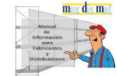 Manual de Información para Fabricantes y Distribuidores.