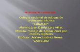 Colegio nacional de educación profesional técnica “CONALEP” Alumno:juan Daniel Lara villar. Modulo: manejo de aplicaciones por medios digitales Profesor.