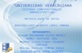 “UNIVERSIDAD VERACRUZANA” SISTEMAS COMPUTACIONALES ADMINISTRATIVOS MATERIA:BASE DE DATOS MAESTRO:LUIS ALBERTO LÓPEZ CÁMARA INTEGRANTES: ELVIRA MALDONADO.