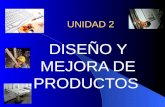 UNIDAD 2 DISEÑO Y MEJORA DE PRODUCTOS. 2.1.- FASES DEL PROCESO PRODUCTIVO Estudios de mercado Desarrollo de productos Planificación Producción Venta/Reciclado.