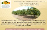 Transferencia de tecnología en el establecimiento de un huerto de mandarinas, bajo un sistema de producción intensivo en la región nororiental en el estado.