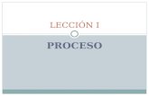 PROCESO LECCIÓN I. PROCESO: Concepto ETIMOLOGÍA: Del latín Processus: avance, progreso, desenvolvimiento. Surge como consecuencia de la prohibición de.