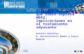 Biología del tumor que sobre-expresa HER2: Implicaciones en el tratamiento adyuvante Antonio González H. Universitario Ramón y Cajal Madrid.