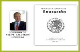 GOBIERNO DE FELIPE CALDERÓN HINOJOSA. Contexto: educativo (2009) Programa del Sistema Nacional de Formación Continua y Superación Profesional de Maestros.