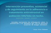 Jornadas nacionales de información sobre la prevención y el abordaje del VIH en personas usuarias de drogas outreach. Aikyas Rivas Barberán.