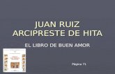 JUAN RUIZ ARCIPRESTE DE HITA EL LIBRO DE BUEN AMOR Página 71.