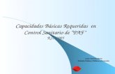Capacidades Básicas Requeridas en Control Sanitario de “PAF ” RSI 2005 Carlos Pavletic Brevis División Políticas Públicas y Promoción.