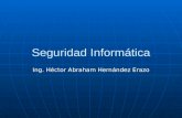 Seguridad Informática Ing. Héctor Abraham Hernández Erazo.