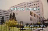 Artritis séptica Dr Di Giacomo Pablo Sanatorio Julio Mendez.
