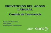 ARP SURA PREVENCIÓN DEL ACOSO LABORAL Comités de Convivencia María del Pilar Zea Psicóloga Asesora en Prevención.