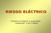1 RIESGO ELÉCTRICO Cátedra de Higiene y Seguridad Ambiental y del Trabajo.