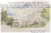 Enfermedad de Virus del Ebola Hospitales designados: impacto de la contingencia Hospital Militar Central “Cir My Dr Cosme Argerich” Tcnl Enf Prof Silvia.
