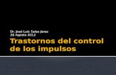 Dr. José Luis Salas Jerez 28 Agosto 2012. TOC Trastornos neurológicos Preocupaciones con las sensaciones corporales y apariencia Trastornos impulsivos.