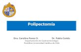 Polipectomía Dra. Carolina Pavez O. Dr. Pablo Cortés Departamento de Gastroenterología Pontificia Universidad Católica de Chile.
