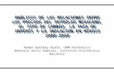 ANÁLISIS DE LAS RELACIONES ENTRE LOS PRECIOS DEL PETRÓLEO MEXICANO, EL TIPO DE CAMBIO, LA TASA DE INTERÉS Y LA INFLACIÓN EN MÉXICO 2000-2010 Ramón Garibay.