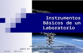 Instrumentos Básicos de un Laboratorio Por: Carlos M. Echevarria Nazario para el curso de Fundamentos de Química. Prof. Miller Hazel A.