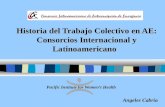 Historia del Trabajo Colectivo en AE: Consorcios Internacional y Latinoamericano Pacific Institute for Women’s Health Angeles Cabria.