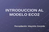 INTRODUCCION AL MODELO ECO2 Recopilación: Mauricio Zorondo.