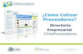 Directorio Empresarial ChileProveedores ¿Cómo Cotizar Proveedores?