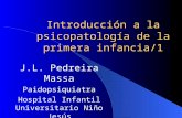 Introducción a la psicopatología de la primera infancia/1 J.L. Pedreira Massa Paidopsiquiatra Hospital Infantil Universitario Niño Jesús.