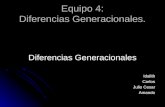 Equipo 4: Diferencias Generacionales. Diferencias Generacionales IdalithCarlos Julio Cesar Amando.
