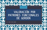C VALORACIÓN POR PATRONES FUNCIONALES DE GORDON LIC. MARÍA ELENA ALEMÁN.