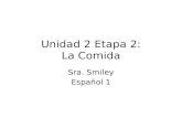 Unidad 2 Etapa 2: La Comida Sra. Smiley Español 1.