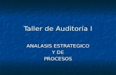 Taller de Auditoría I ANALASIS ESTRATEGICO Y DE PROCESOS.