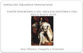 Institución Educativa Internacional VISIÓN PANORÁMICA DEL PROCESO HISTÓRICO DEL SIGLO XVII Y XVIII Área: Historia, Geografía y Economía.
