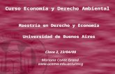 Clase 2, 23/04/09 Mariana Conte Grand  Curso Economía y Derecho Ambiental Maestría en Derecho y Economía Universidad de Buenos Aires.