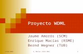3/Feb/2005E, Macias (CEIC-IMU) 1 Proyecto WDML Jaume Amorós (SCM) Enrique Macías (RSME) Bernd Wegner (TUB)