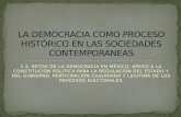 1.3. RETOS DE LA DEMOCRACIA EN MÉXICO. APEGO A LA CONSTITUCIÓN POLITICA PARA LA REGULACIÓN DEL ESTADO Y DEL GOBIERNO. PARTICIPACIÓN CIUDADANA Y LEGITIMA.