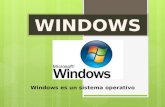 Windows es un sistema operativo. Un Sistema Operativo Es un conjunto de programas que permiten manejar tanto los recursos físicos (hardware) como los.