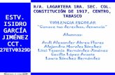 Anterior siguiente ESTV. ISIDRO GARCÍA JIMÉNEZ CCT. 27ETV0329D R/A. LAGARTERA 1RA. SEC. COL. CONSTITUCIÓN DE 1917, CENTRO, TABASCO.