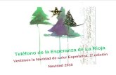 Teléfono de la Esperanza de La Rioja Vestimos la Navidad de color Esperanza, 1ª edición Navidad 2010.
