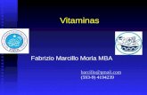 Vitaminas Fabrizio Marcillo Morla MBA barcillo@gmail.com (593-9) 4194239.