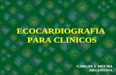 ECOCARDIOGRAFIA PARA CLINICOS CARLOS J. MUCHA ARGENTINA.