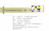 Fundamentos de PCR Dr. José A. Cardé-Serrano Dr. Jesús Lee-Borges Dra. Liza Jiménez Dr. José M. Planas Biol 4207 – Lab de Virologia y Biotecnologia Universidad.