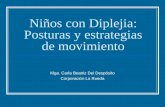 Niños con Diplejia: Posturas y estrategias de movimiento Klga. Carla Beatriz Del Despósito Corporación La Rueda.