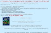 COSMOLOGIA MEDIANTE LENTES GRAVITATORIAS (  Esquema del curso: PARTE 1.- Introducción a las lentes Gravitatorias.