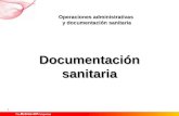 Operaciones administrativas y documentación sanitaria 0 Documentación sanitaria.